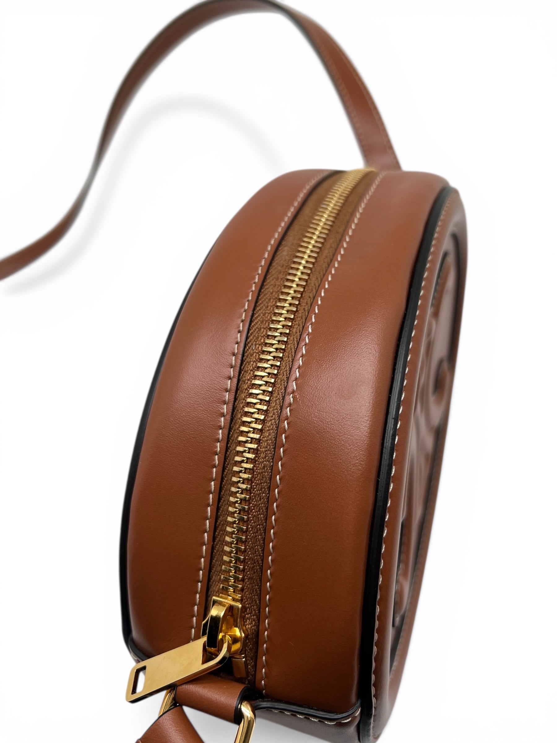 Sac Céline Triomphe en Cuir Marron à Bandouliere | Les Folies d’Eugénie