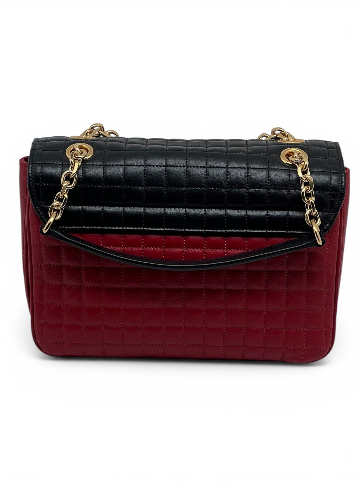 Céline - Sac C bicolore rouge et noir