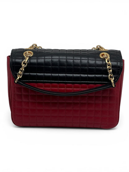 Céline - Sac C bicolore rouge et noir