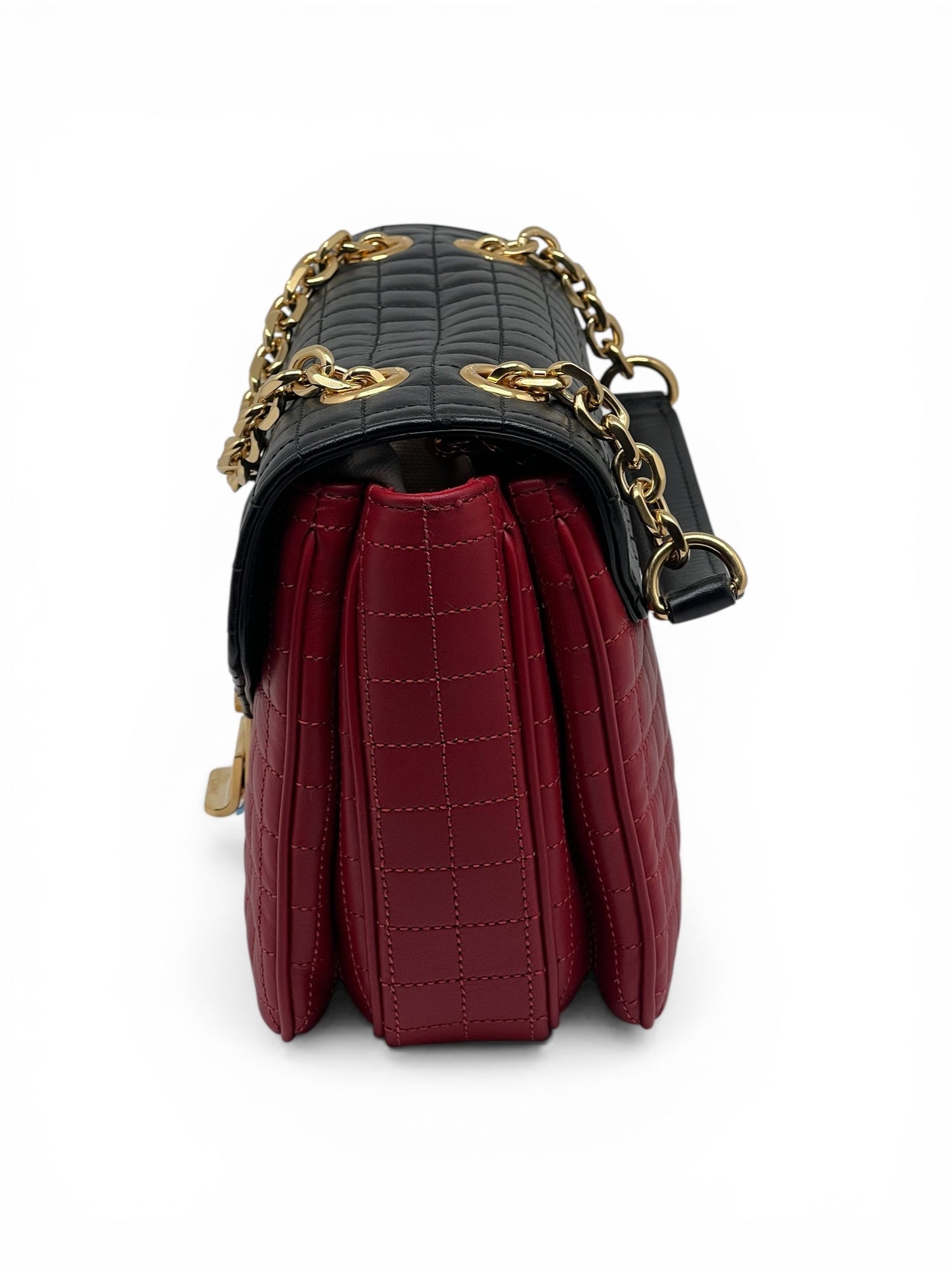 Céline - Sac C bicolore rouge et noir