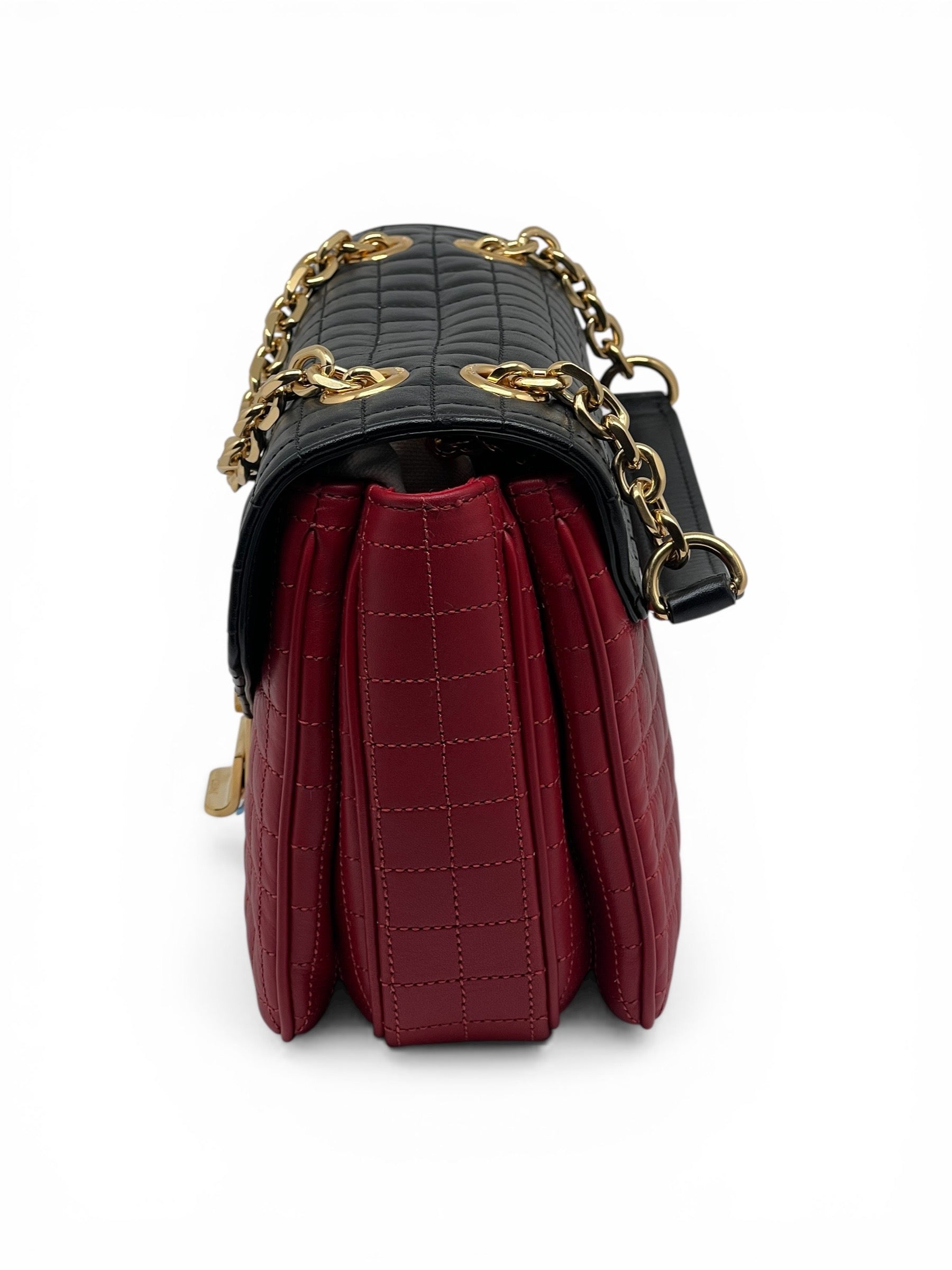 Céline - Two-tone red and black C bag