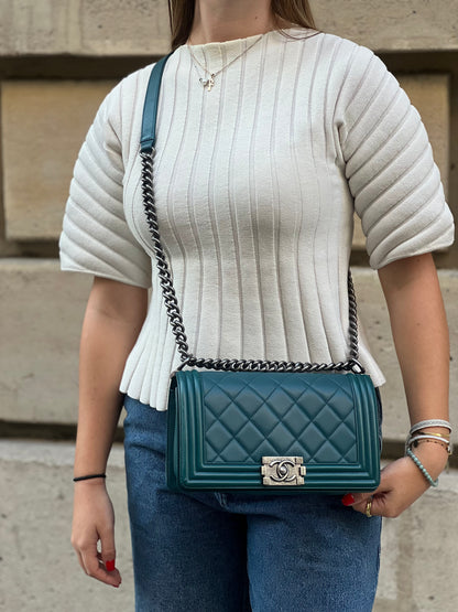 Chanel Sac Boy En Cuir D&