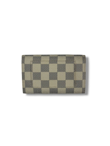 Louis Vuitton : Petit portefeuille Damier Azur