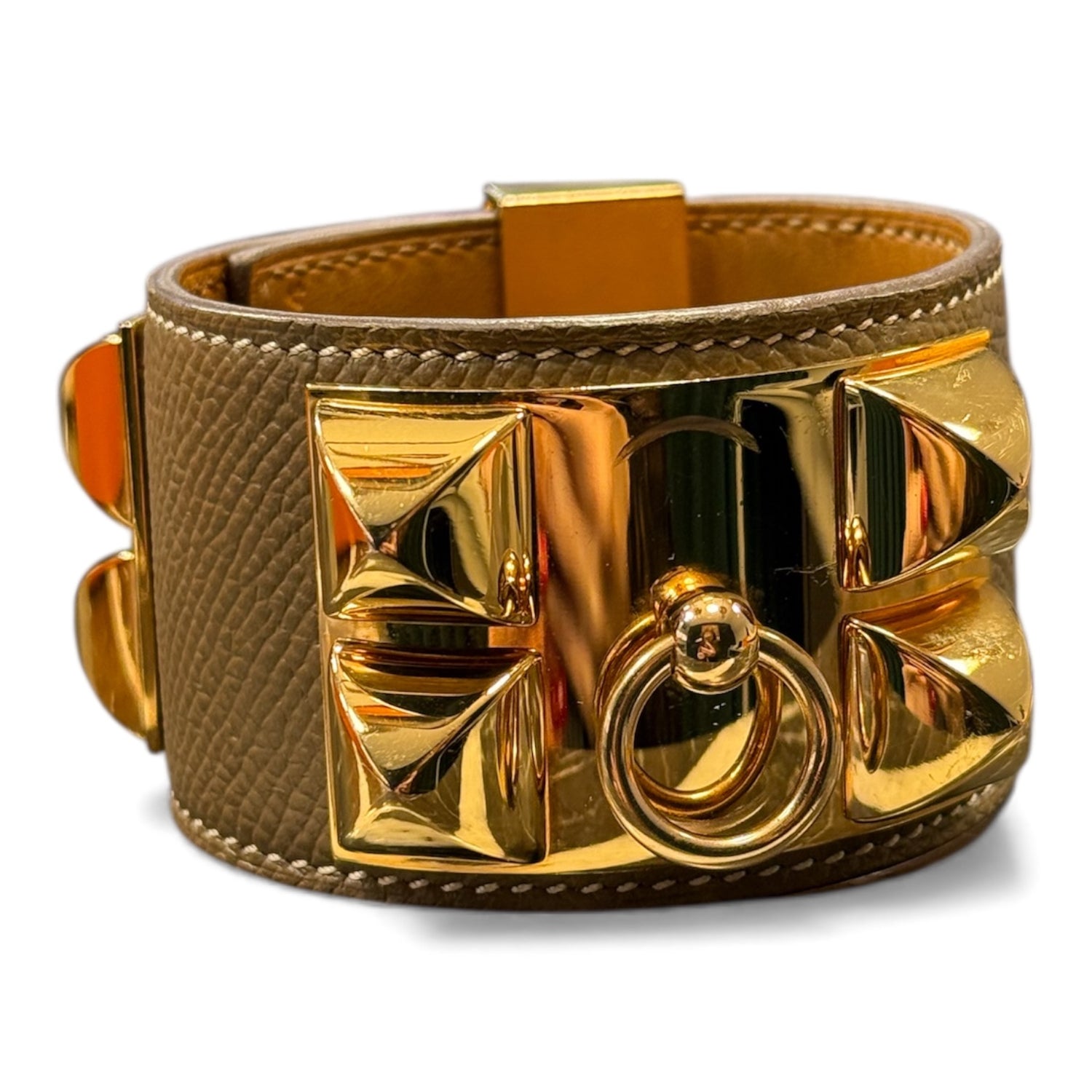 Hermès - Bracelet collier de chien étoupe