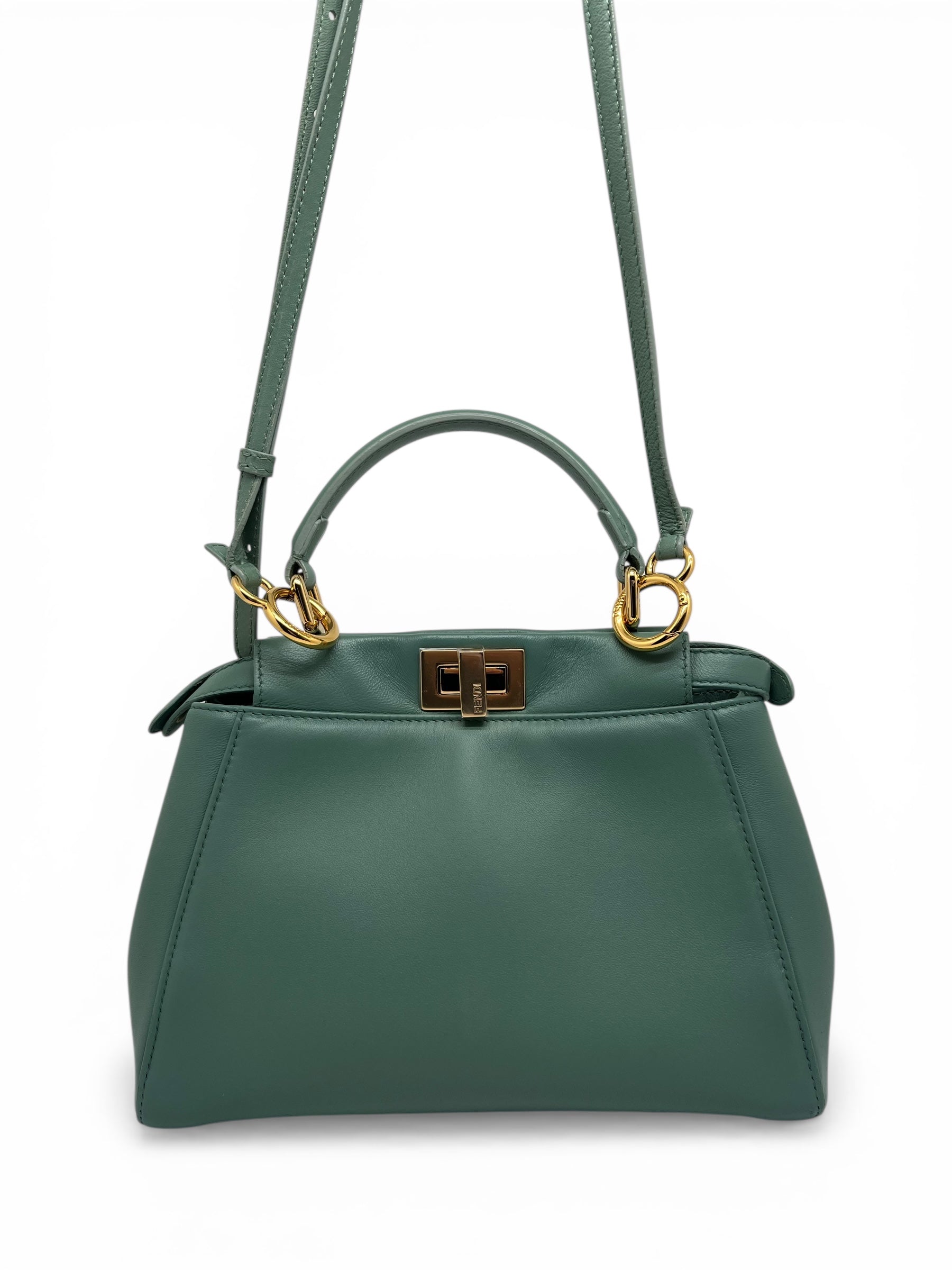 Fendi Sac Peekaboo Mini Vert Jade | Les Folies d’Eugénie