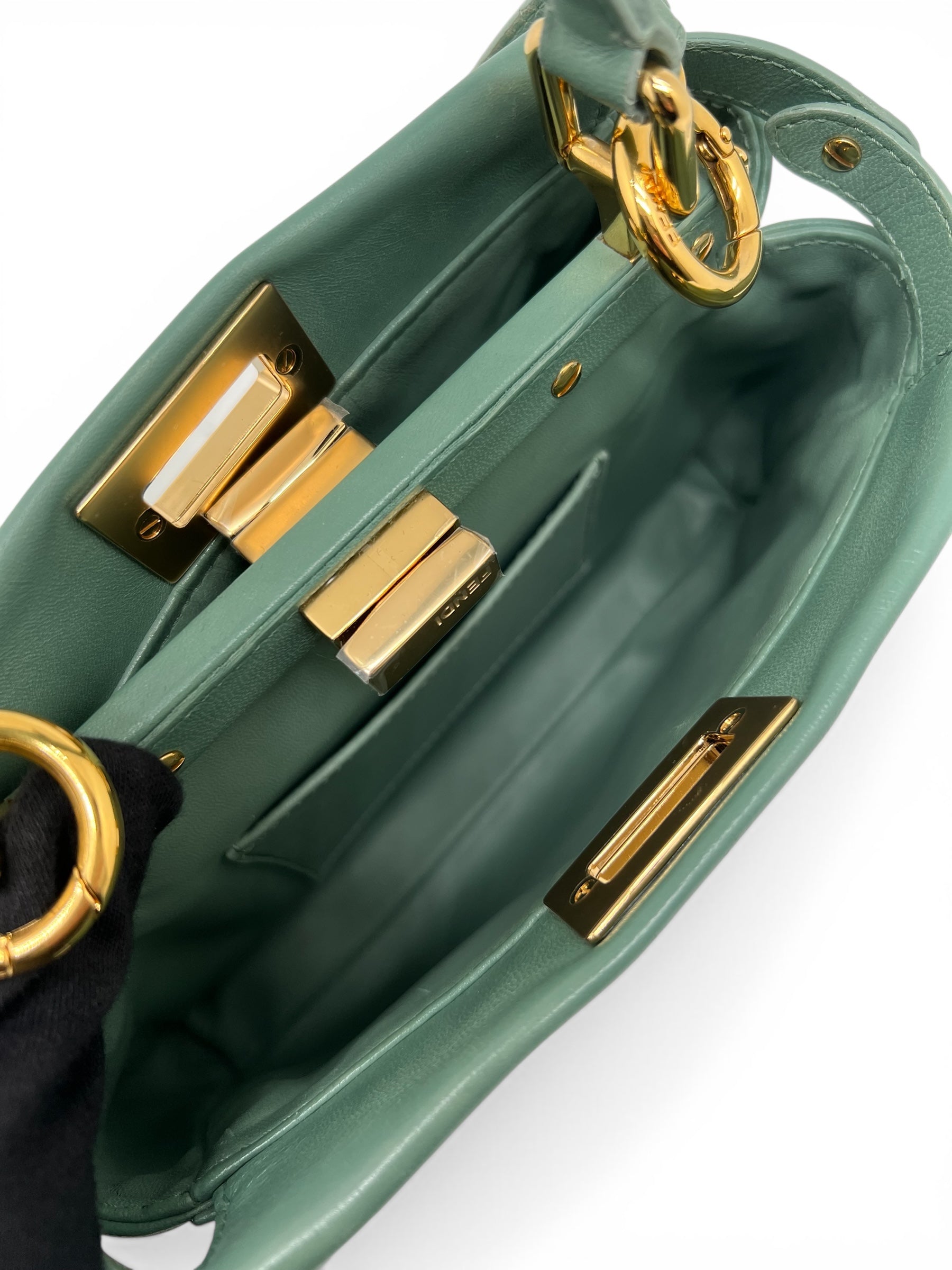Fendi Sac Peekaboo Mini Vert Jade | Les Folies d’Eugénie