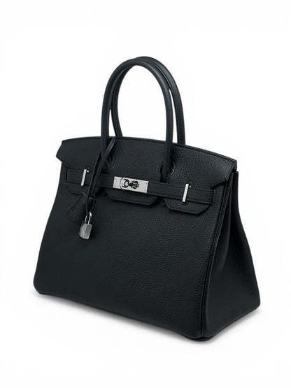 Hermès Sac Birkin 30 Veau Togo Noir | Les Folies d’Eugénie
