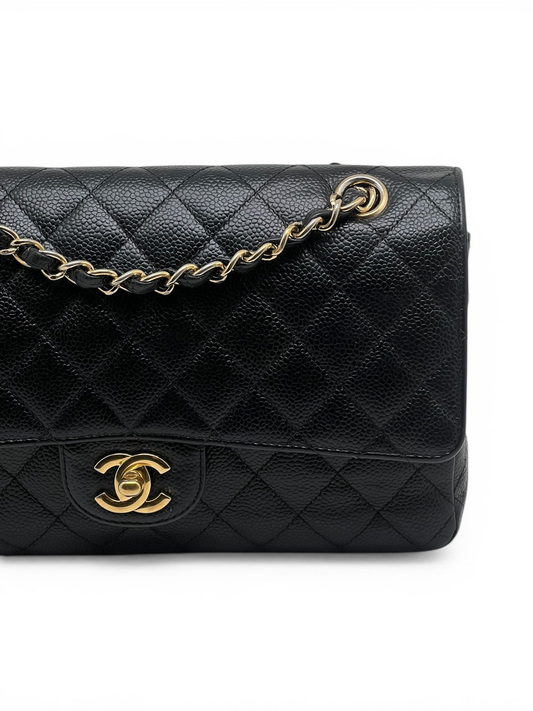 Chanel - Sac Timeless 25 11.12 double flap cuir grainé noir
