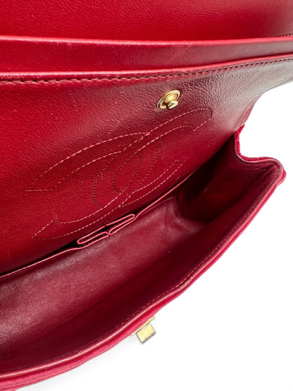 Sac Chanel 2.55 25 en Velours Rouge | Les Folies d’Eugénie