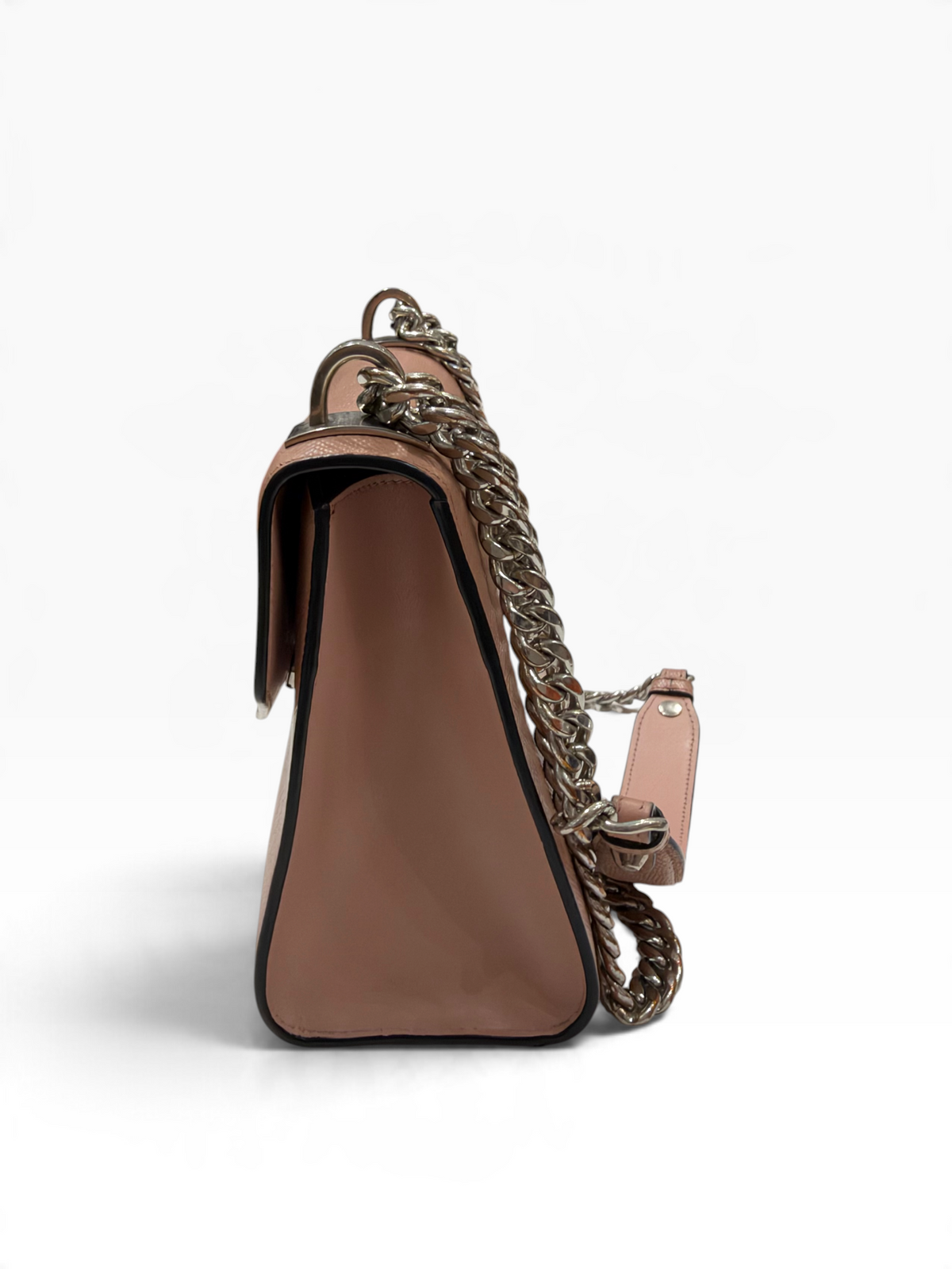 Prada - sac enveloppe Rose nude Safianno