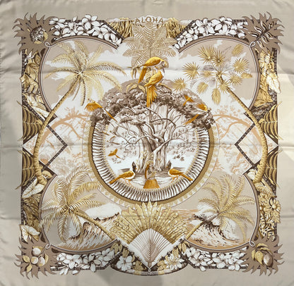 Hermès Carré de Soie 90 Aloha | Les Folies d’Eugénie
