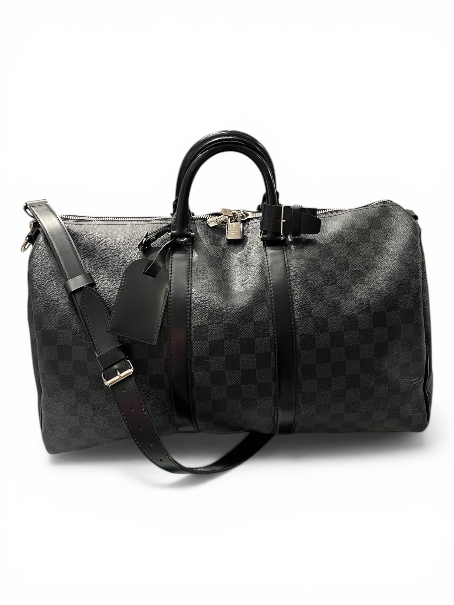 Louis Vuitton - Sac Keepall 45 damier graphite avec bandoulière