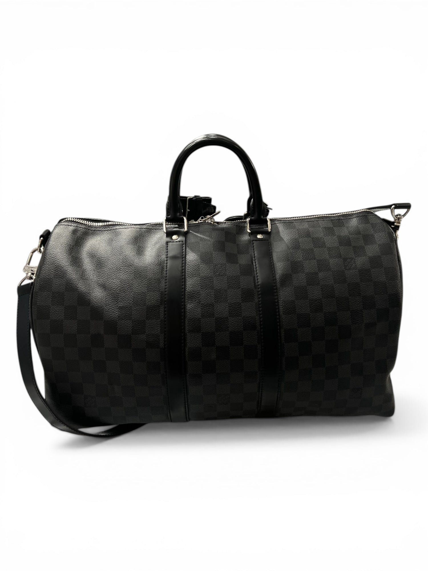 Louis Vuitton - Sac Keepall 45 damier graphite avec bandoulière