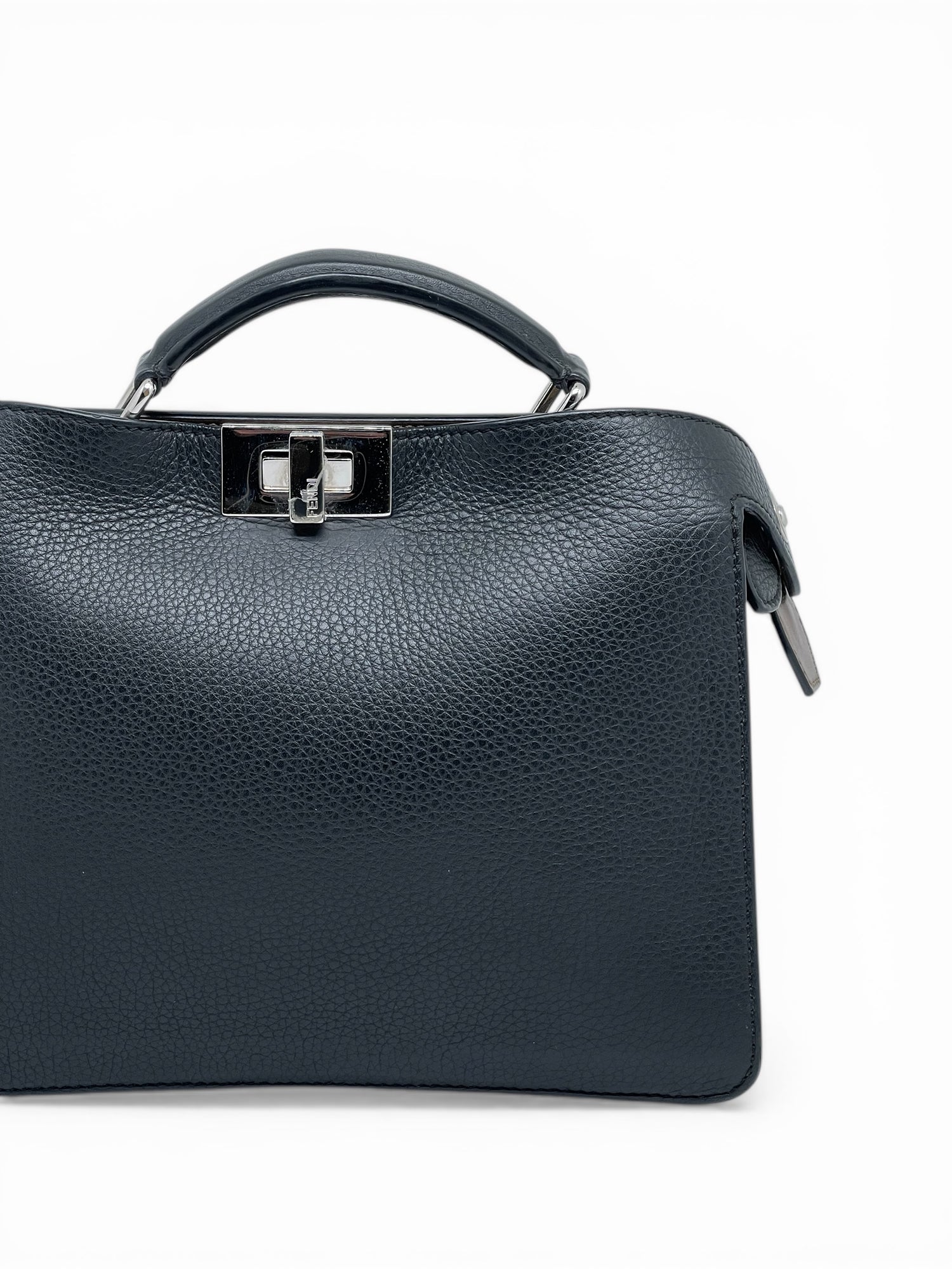 Fendi - Sac Peekaboo ISeeU en cuir grainé noir