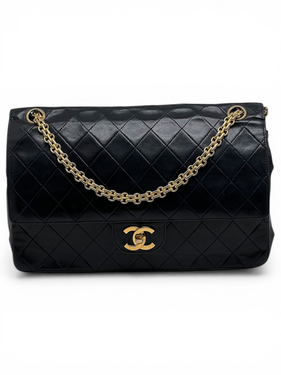 Chanel - Sac Timeless 27 double flap 11.12 chaîne grain de riz