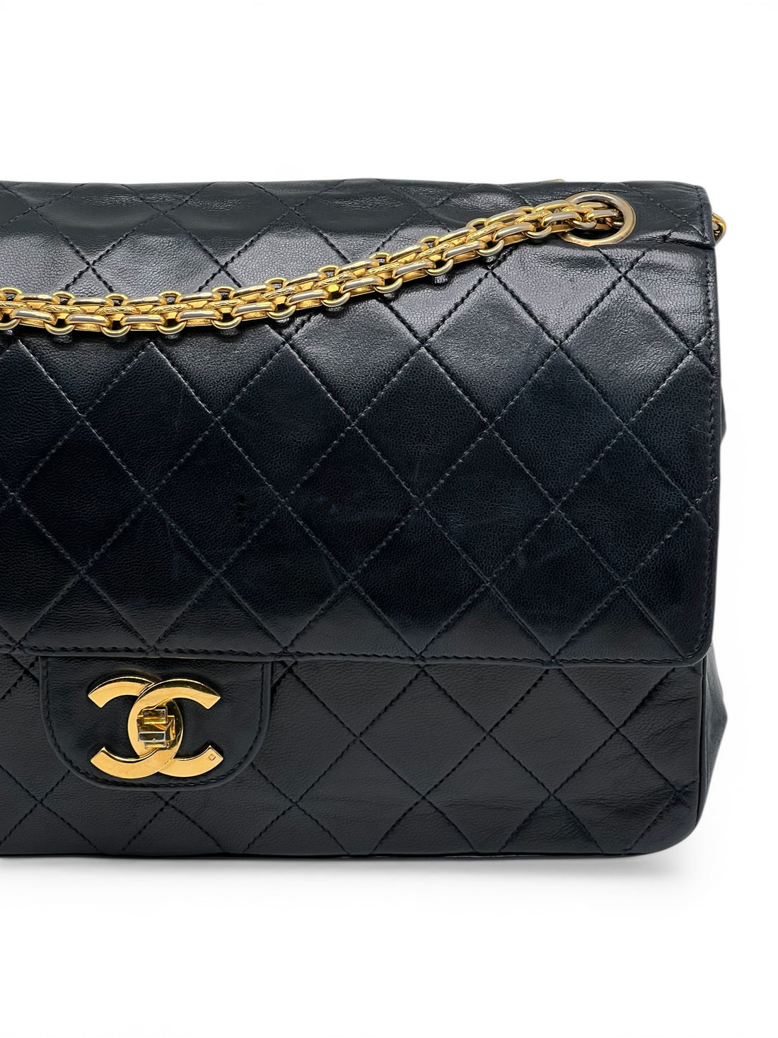 Chanel - Sac Timeless 27 double flap 11.12 chaîne grain de riz
