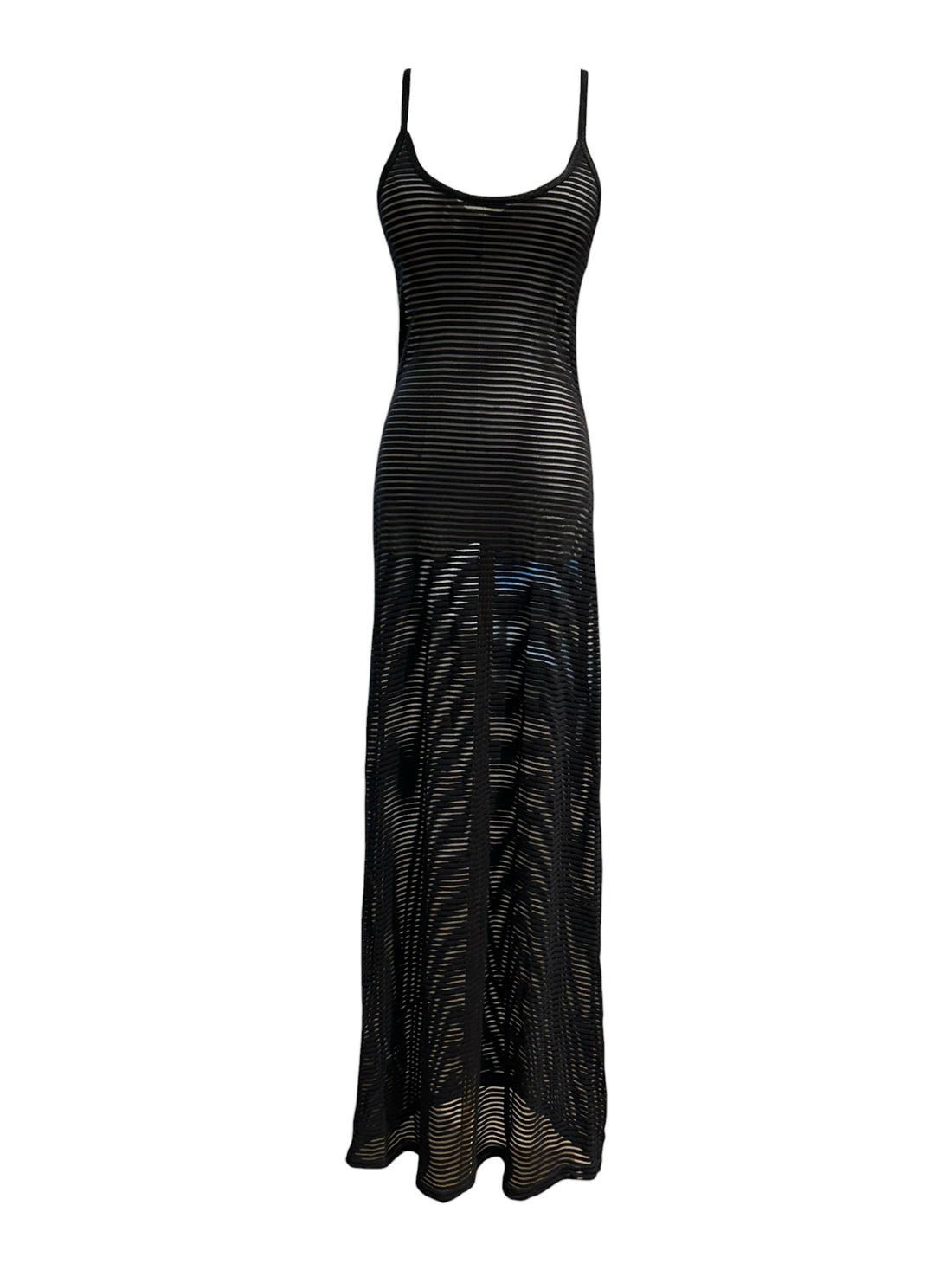Yves Saint Laurent – Gerade geschnittenes schwarzes Kleid T36