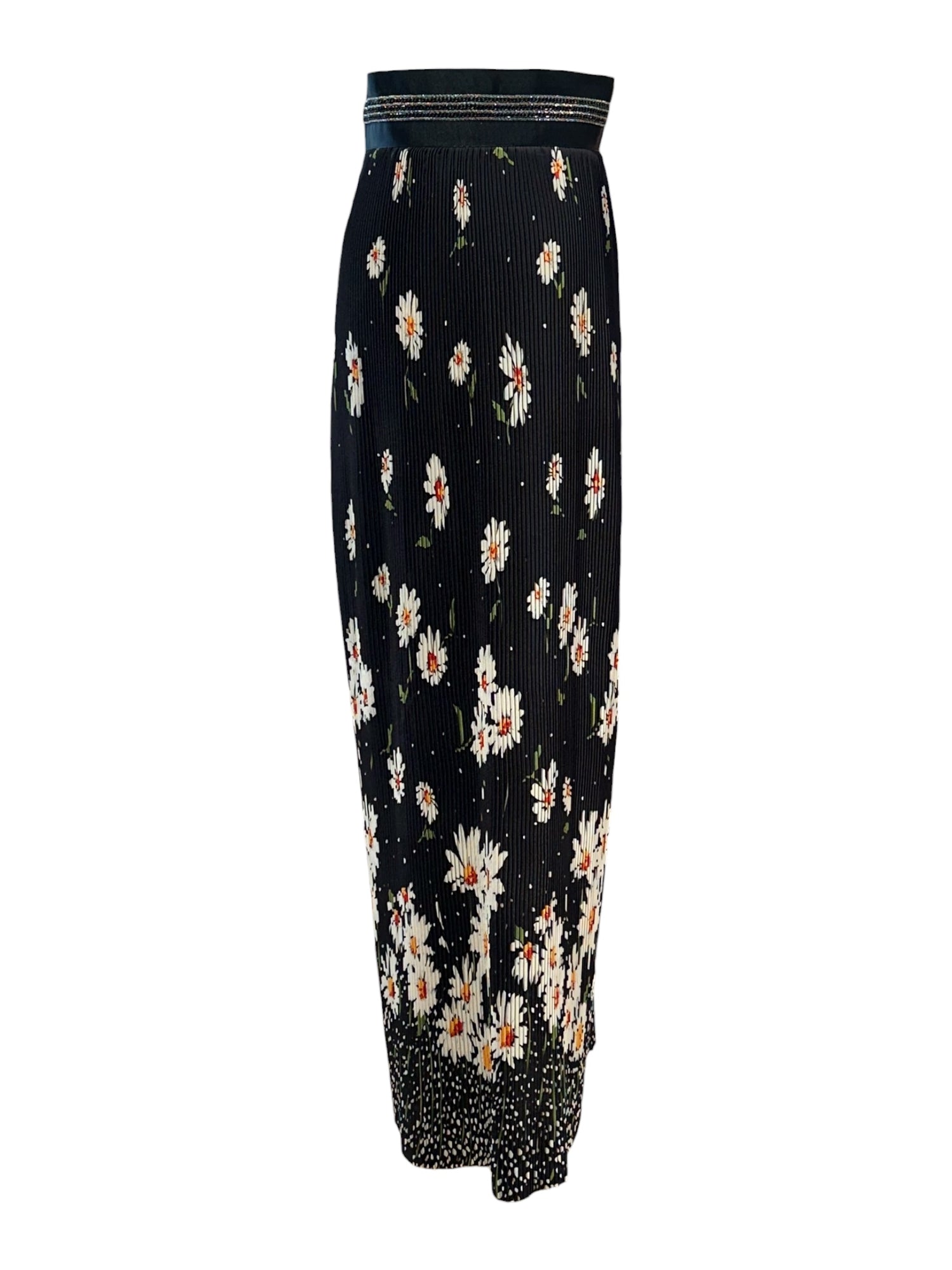 The Kooples - Jupe longue plissée à fleur TXS