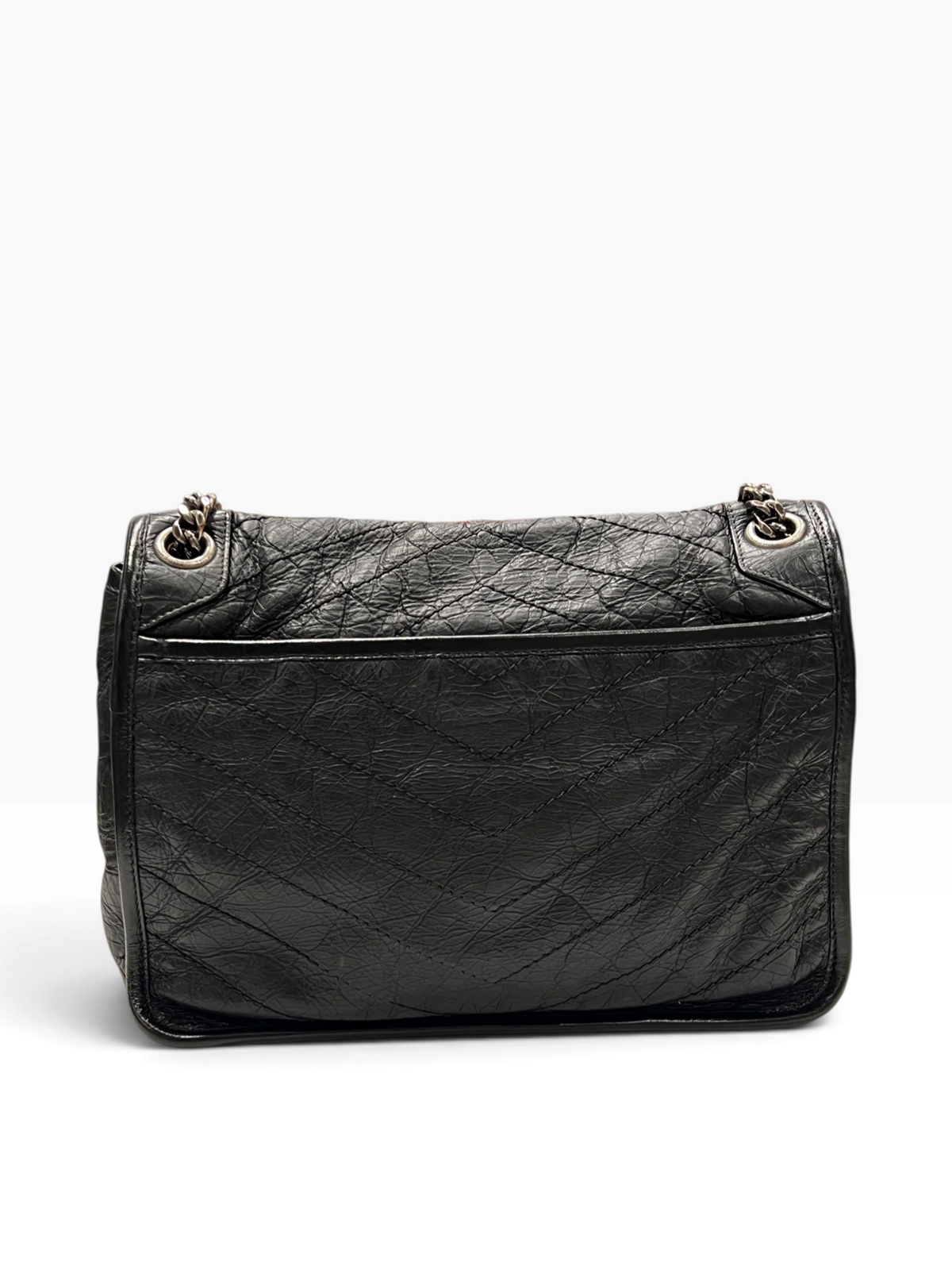 Saint Laurent - sac Nikki cuir noir all black