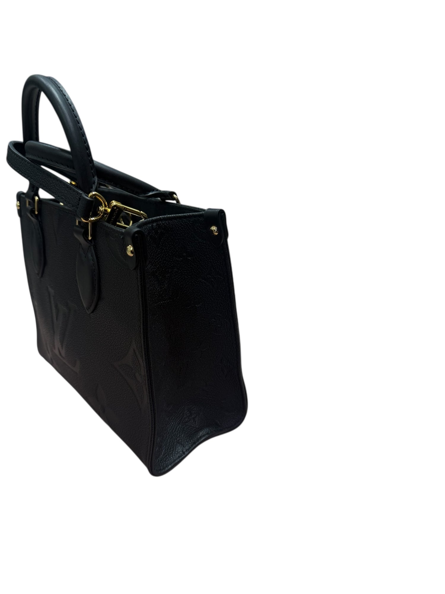 Louis Vuitton - Sac cabas petit Onthego cuir empreinte noir