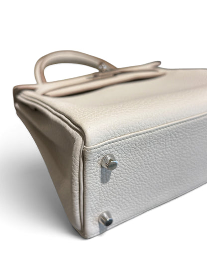 Hermès - Sac Kelly 25 Togo Béton