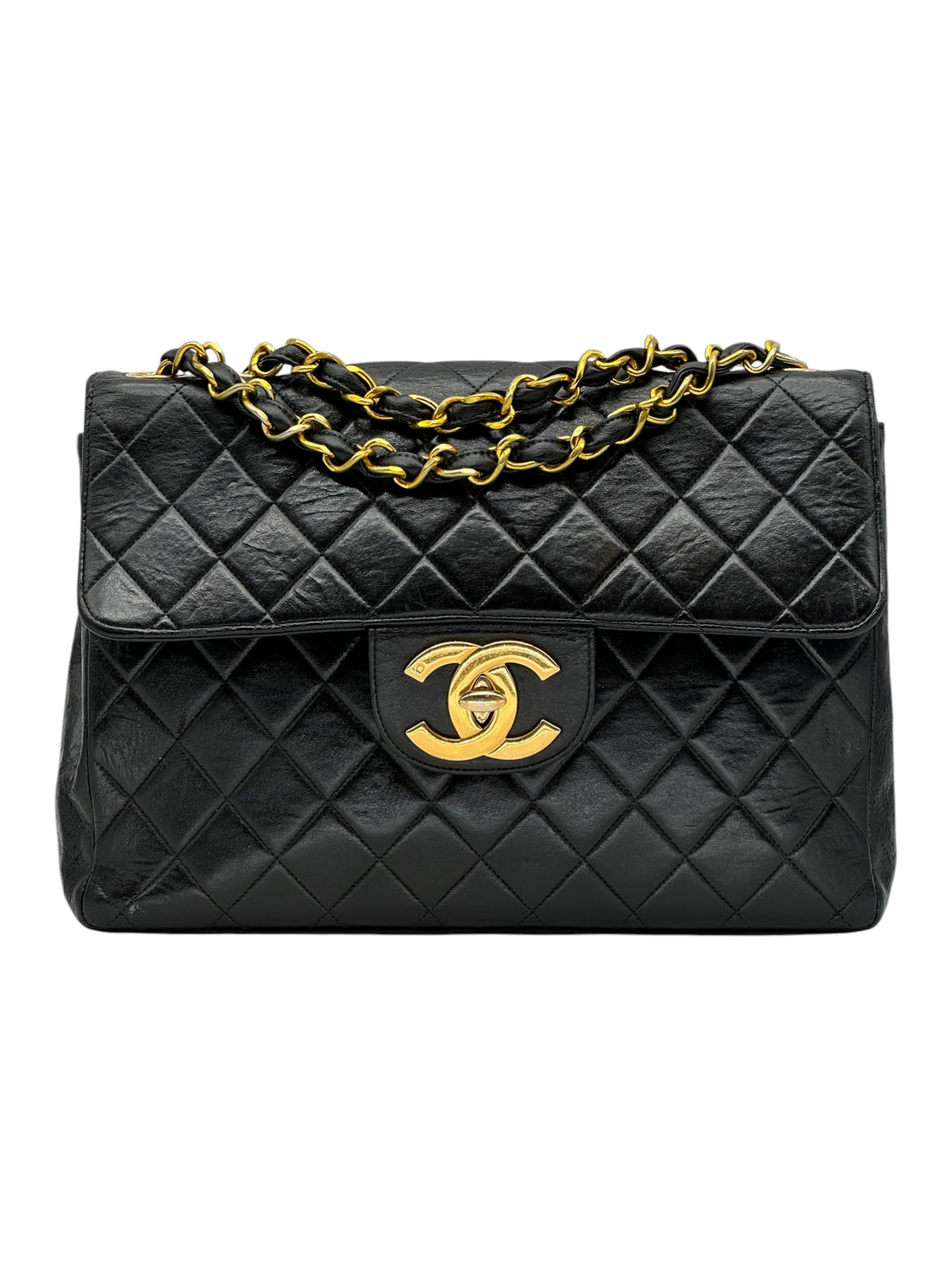 Chanel - Sac Timeless Jumbo double flap 11.12 noir
