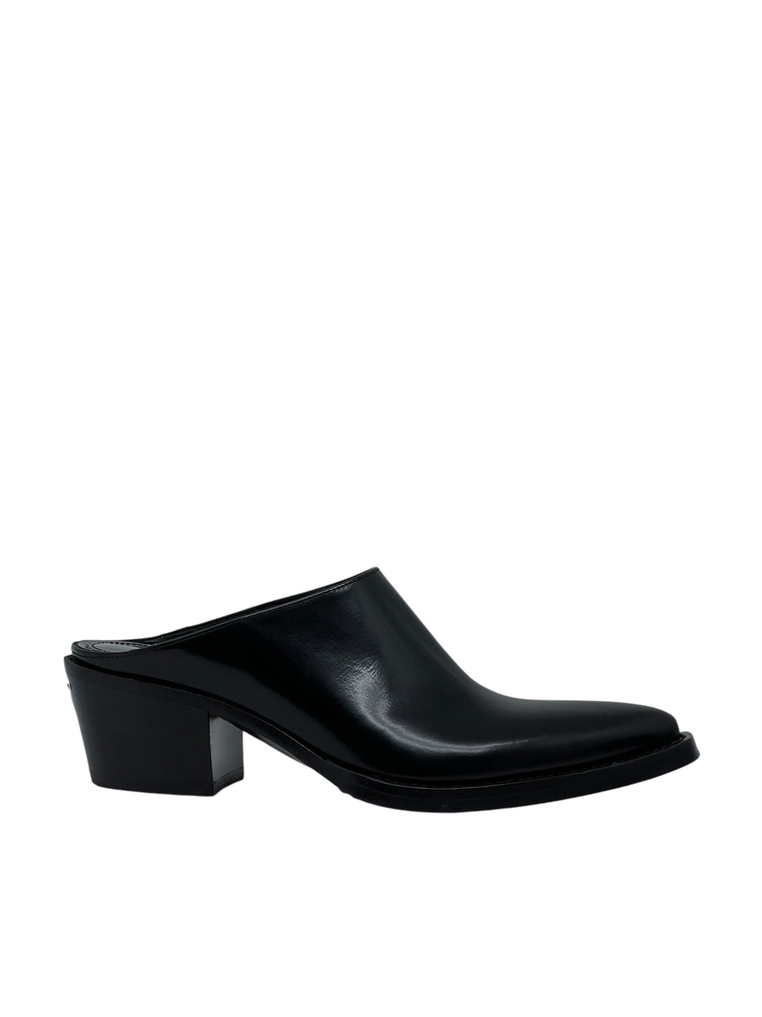 Prada - Sabots en cuir noir T36