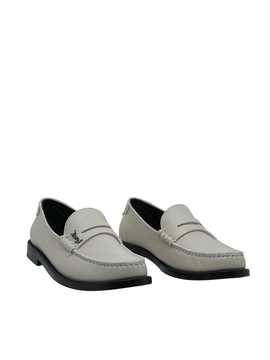 Saint Laurent - Mocassins en cuir beige T36,5