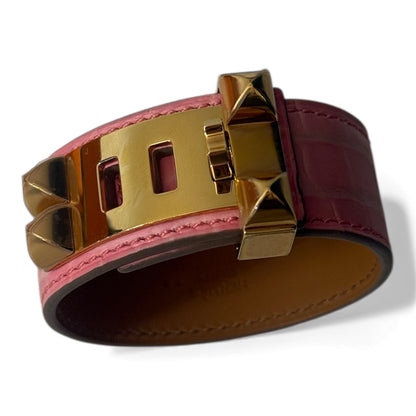 Hermès - Bracelet collier de chien en alligator