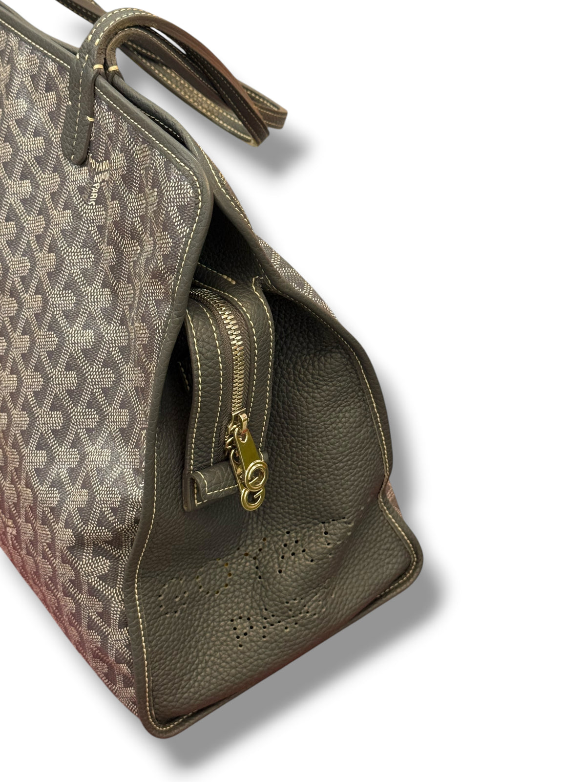 Goyard – Hundetasche aus grauem Canvas