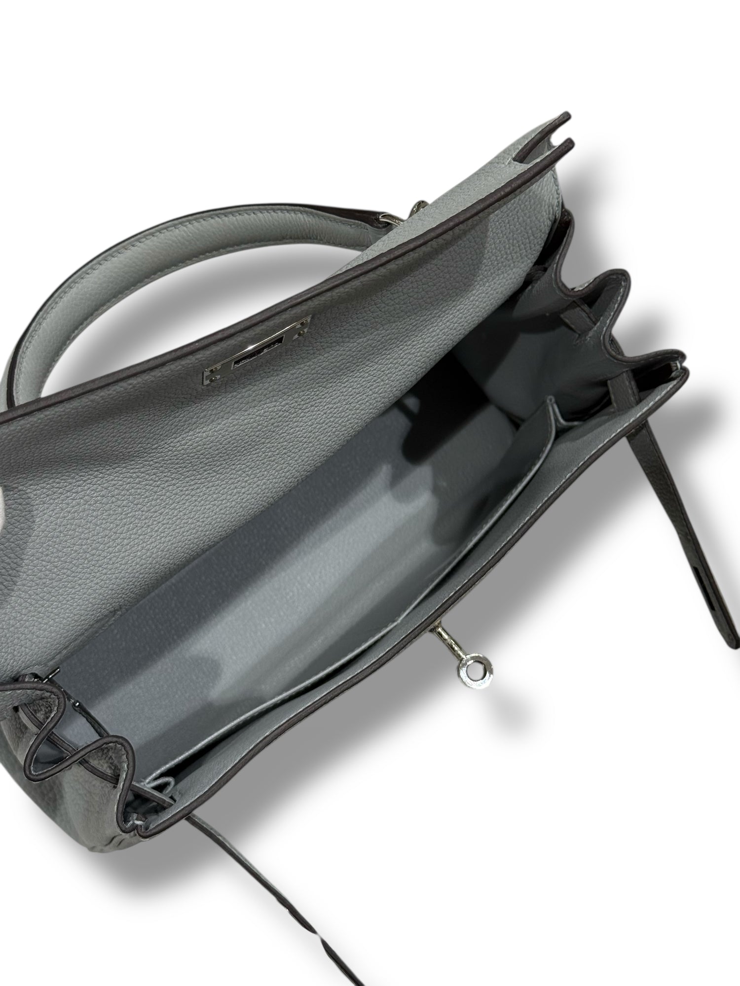 Hermès - Sac Kelly II 28 Bleu Glacier PHW