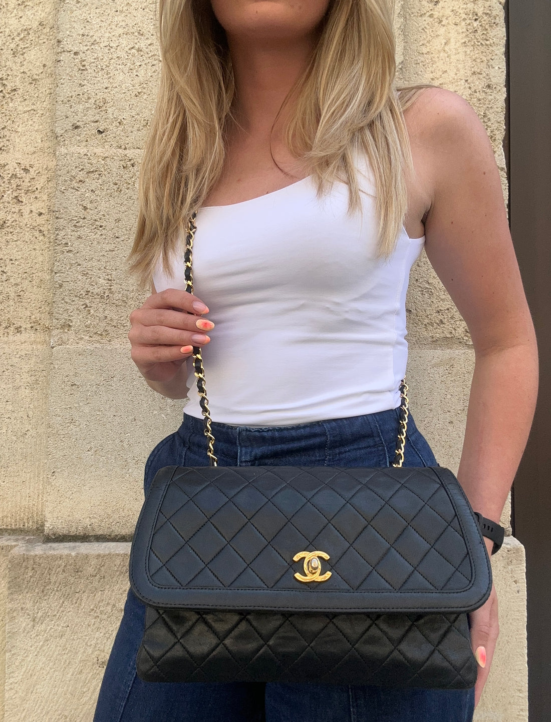 Chanel – gesteppte Single-Flap-Tasche