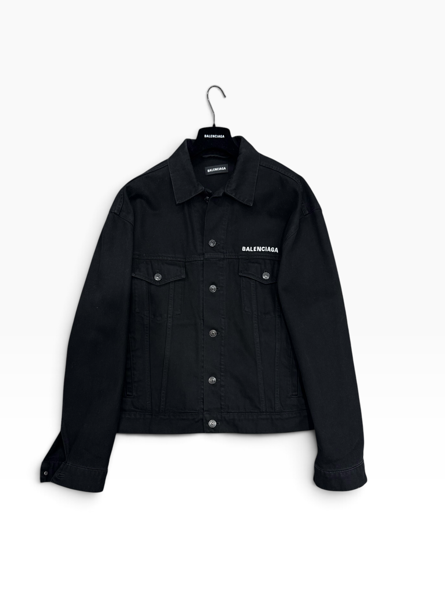 Balenciaga - Veste Denim Oversized Noir