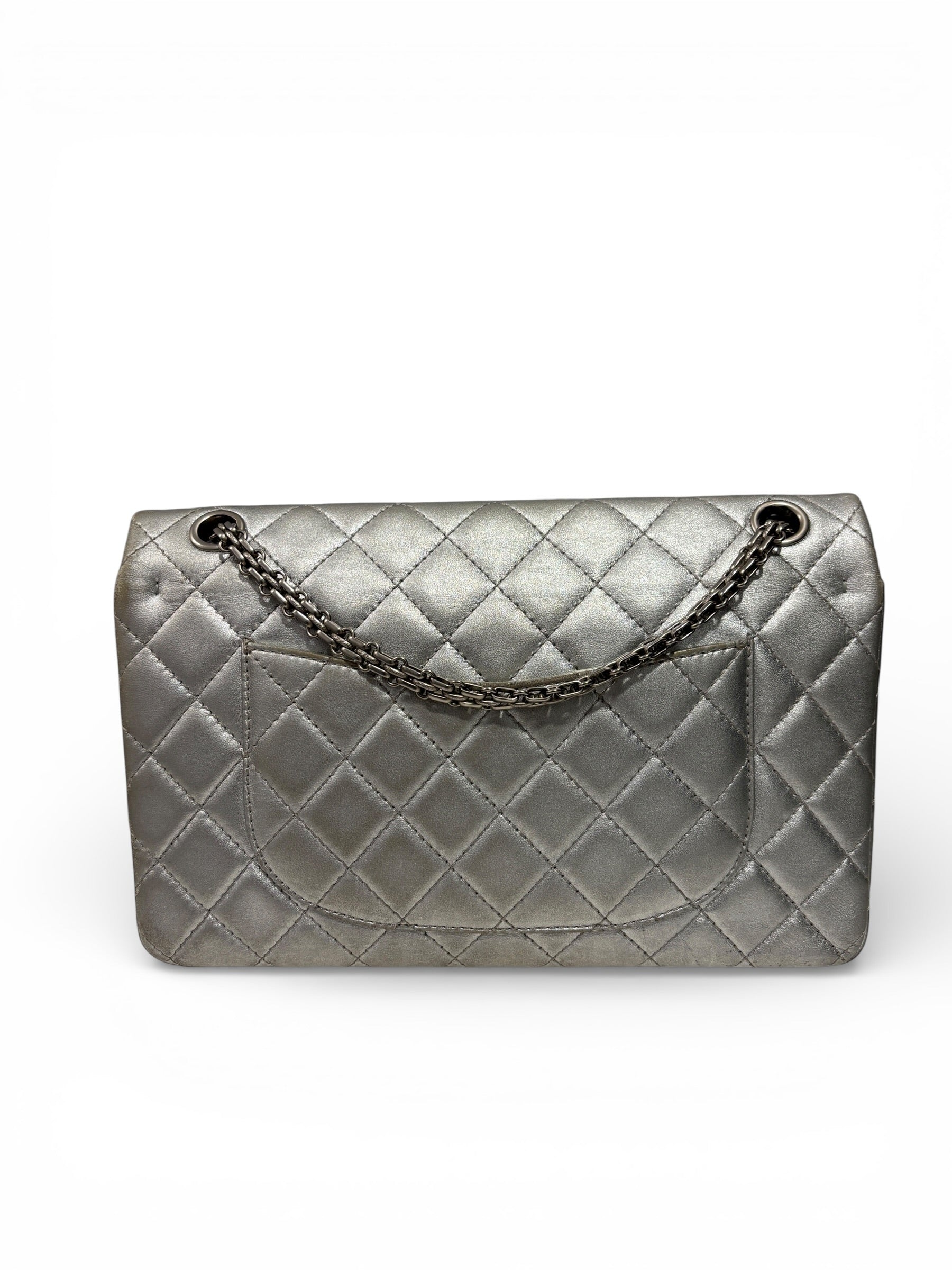 Chanel - Sac 2.55 Argenté | Les Folies d’Eugénie