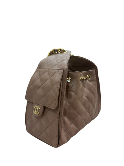 Chanel - Sac modèle 25 small marron