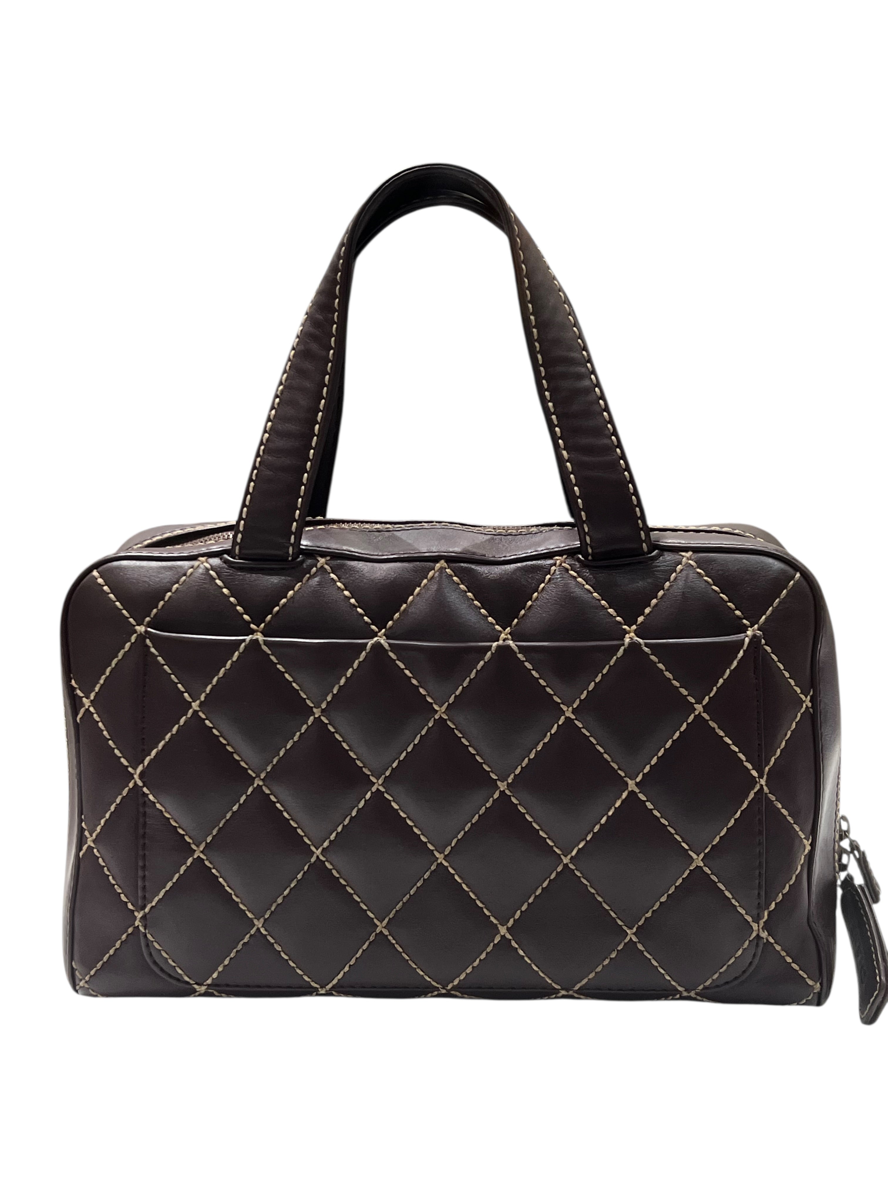 Sac Chanel -  Cuir Marron Wild Stitch | Les Folies d’Eugénie