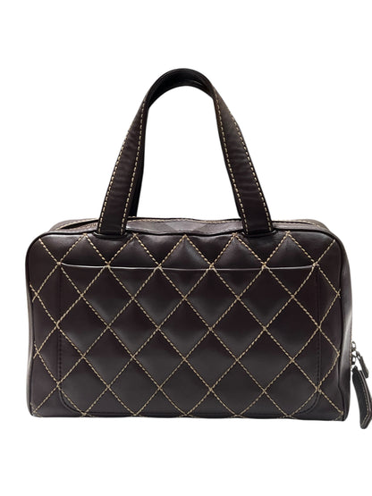 Sac Chanel -  Cuir Marron Wild Stitch | Les Folies d’Eugénie