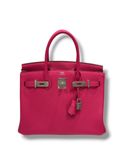 Hermès - Sac Birkin 30 Rose Mexico PHW