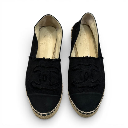 Chanel - Espadrilles noires T.40