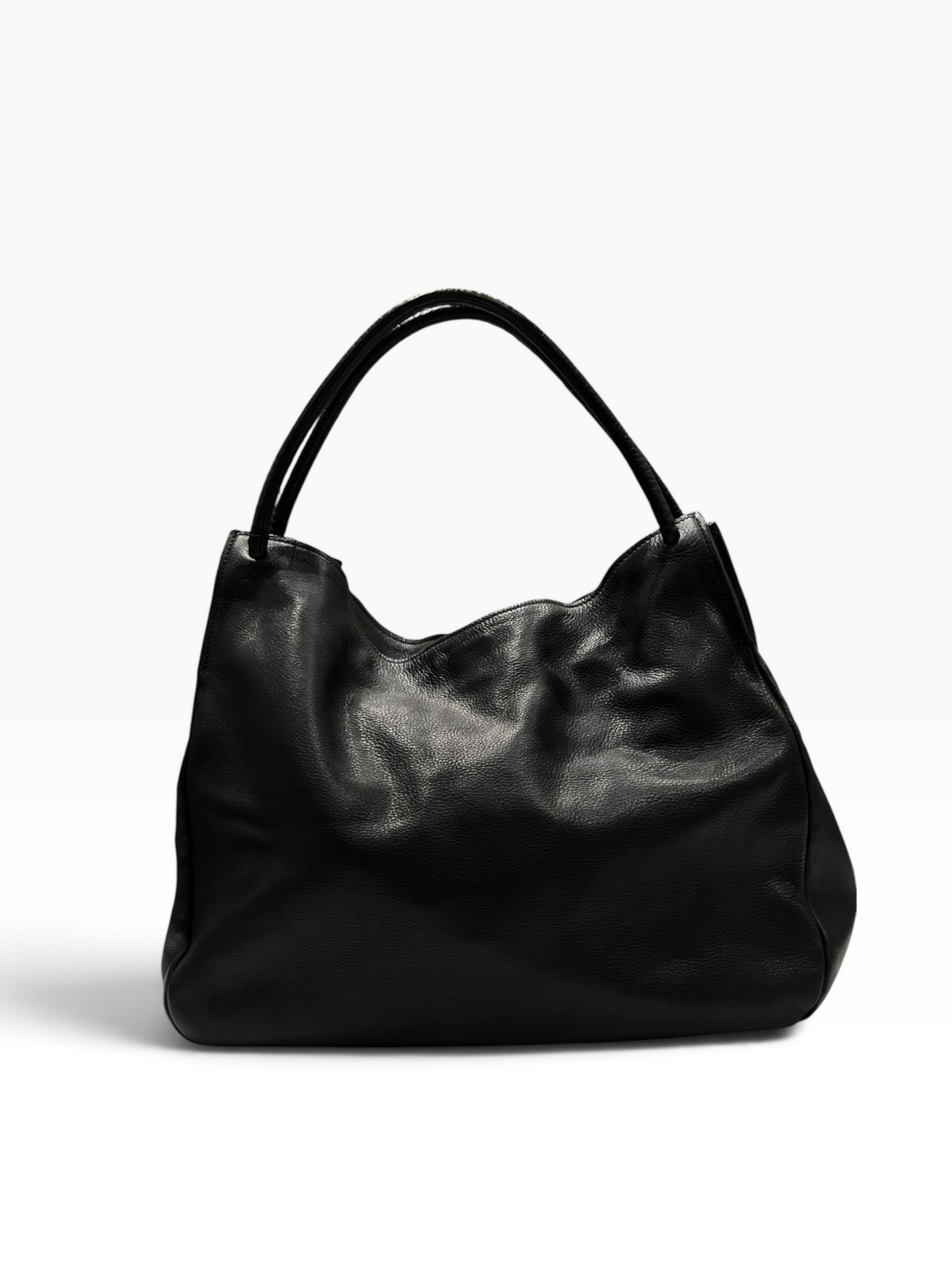 Miu Miu - sac cuir noir hobo