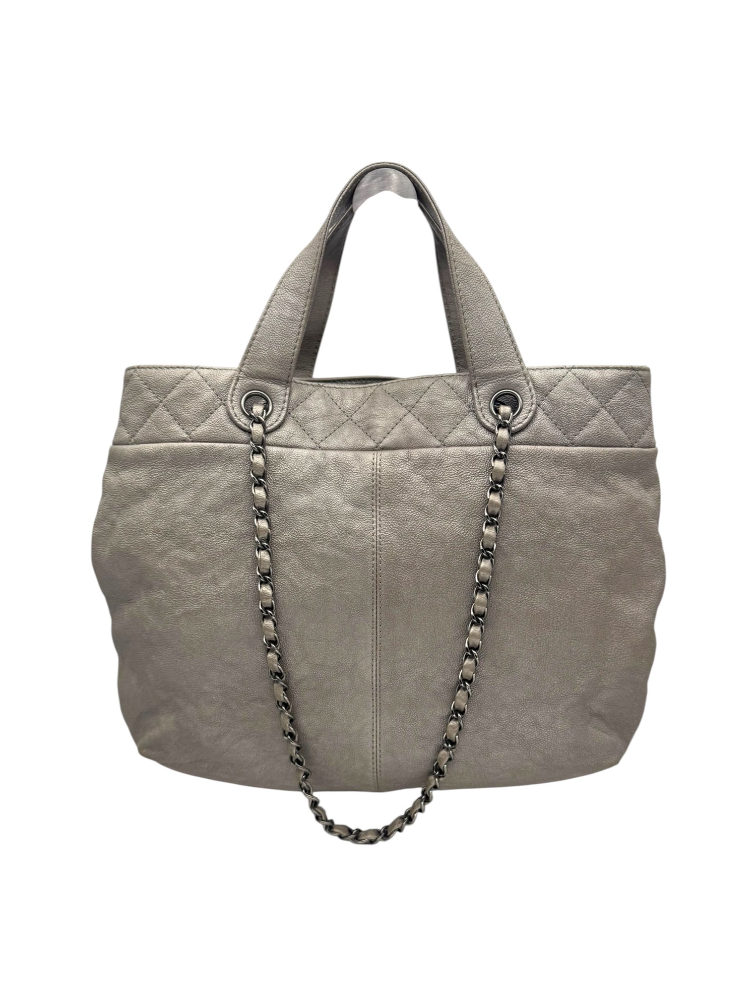 Chanel - Sac Trianon gris irisé