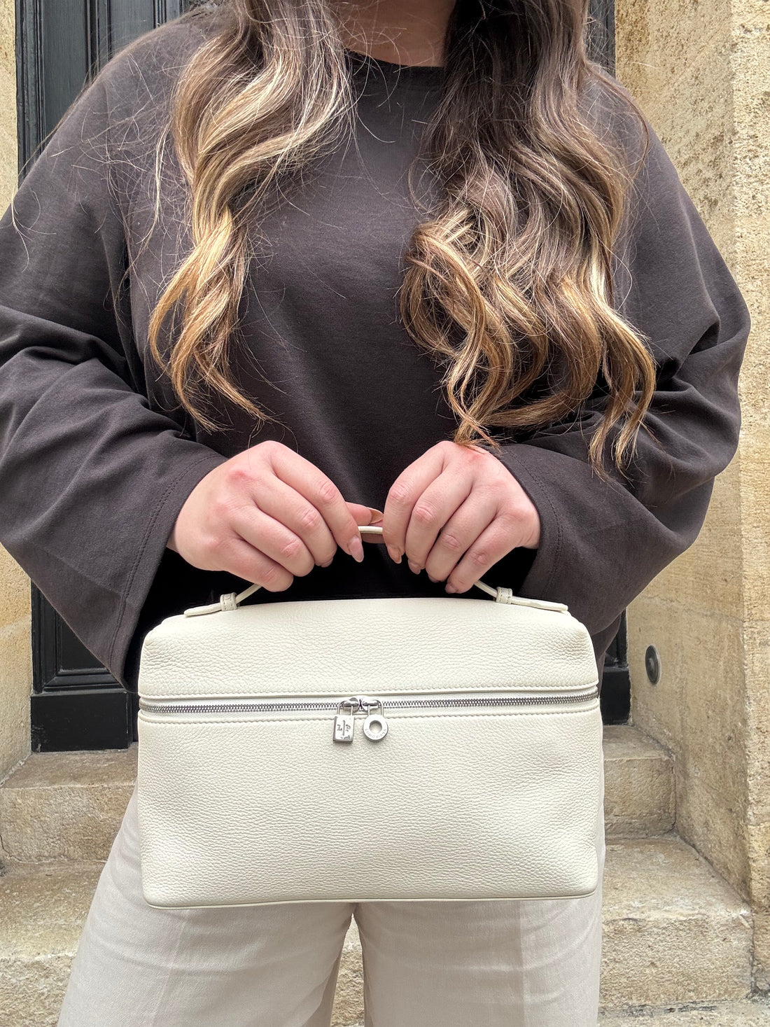 Loro Piana – Extra-Pocket-Tasche L27, Whisper White