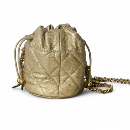 Chanel - Petit sac doré bourse