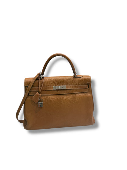 Hermès - Sac Kelly 35 Gold PHW