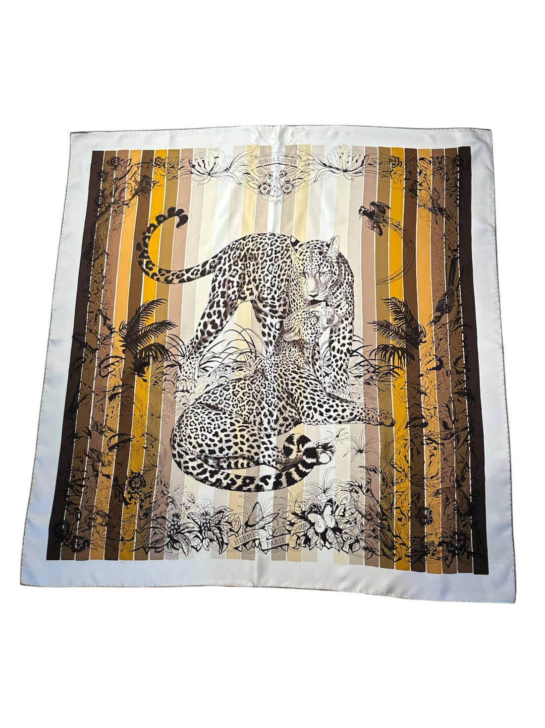 Hermès - Carré 90 en soie « Jungle Love »