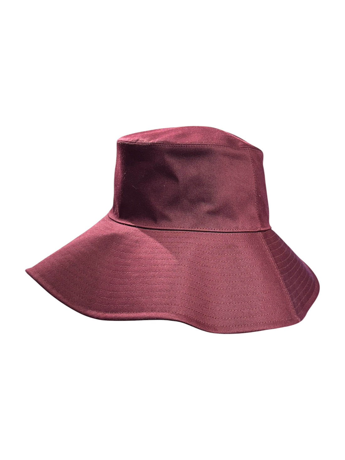 Hermès - Calvi burgundy bucket hat size T59