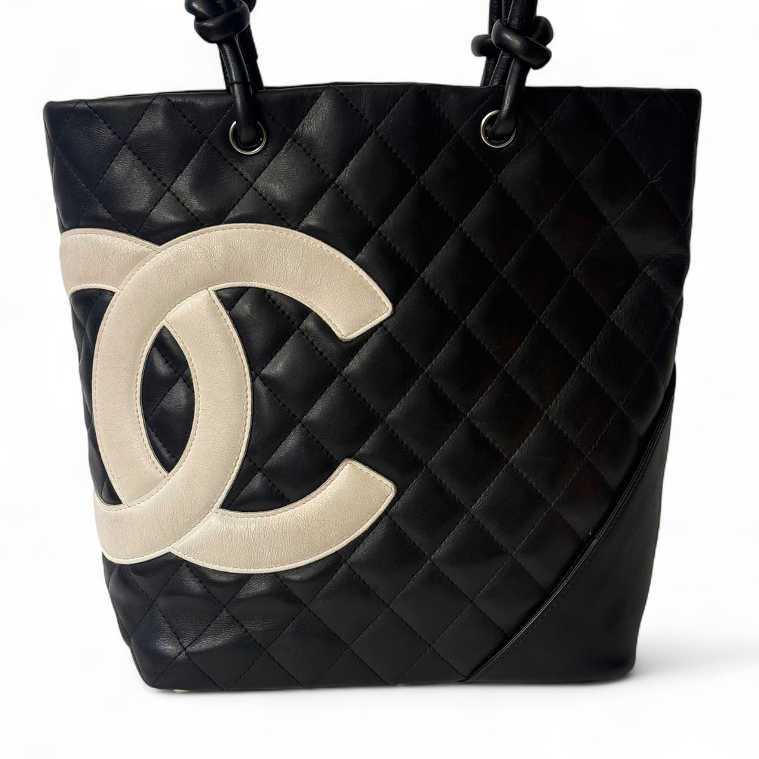 Chanel - Sac à main Cambon noir et blanc