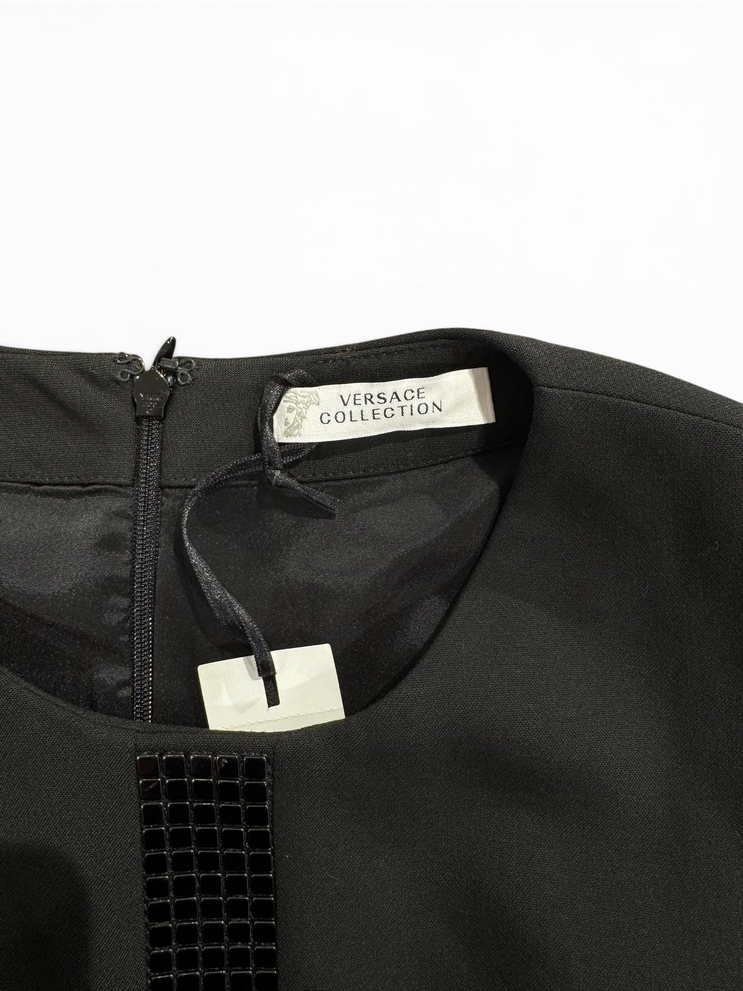 Versace Collection - Fitted black mosaic dress size 44