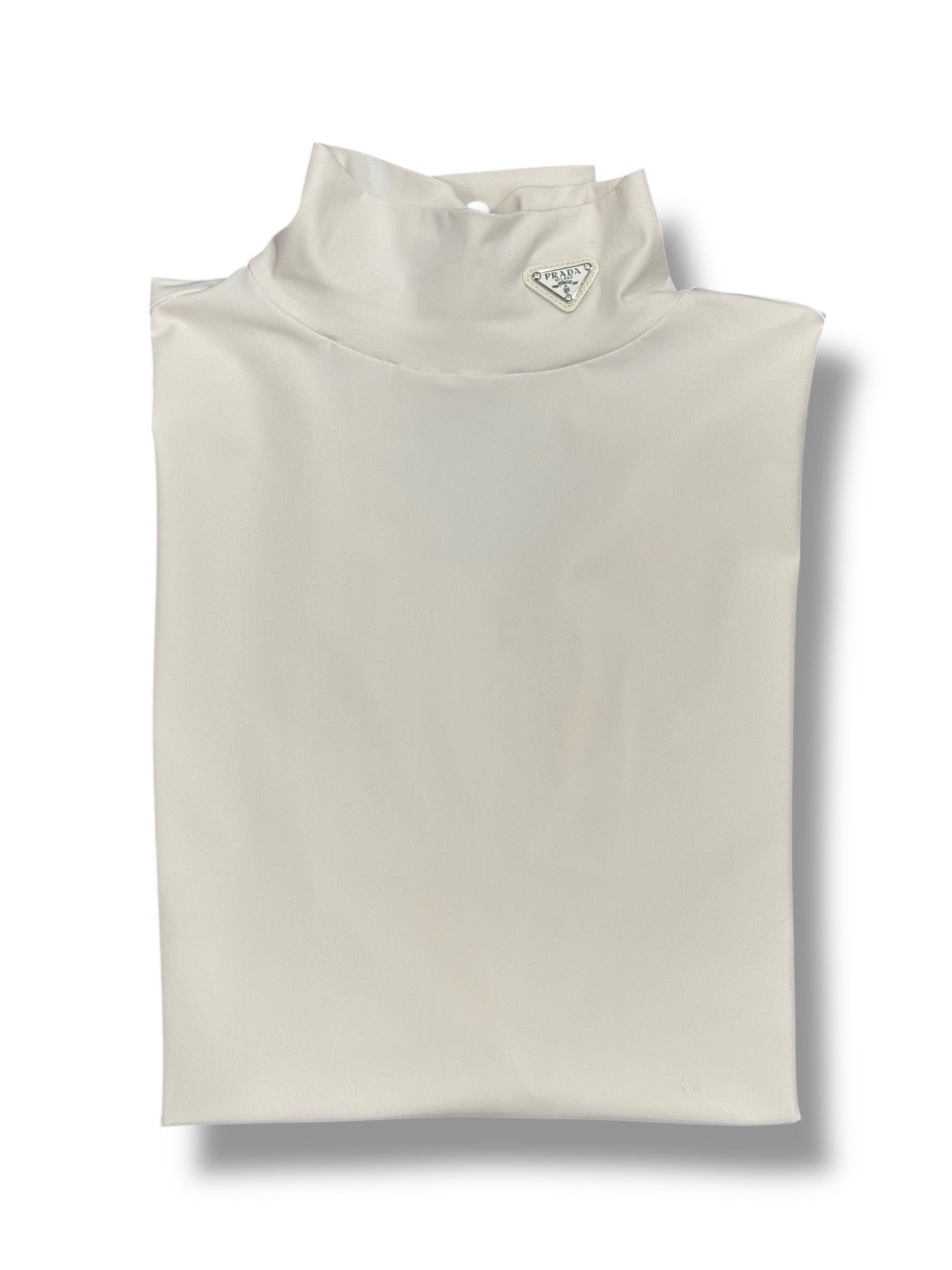 Prada Haut à Col Roulé En Jersey Stretch TM | Les Folies d’Eugénie