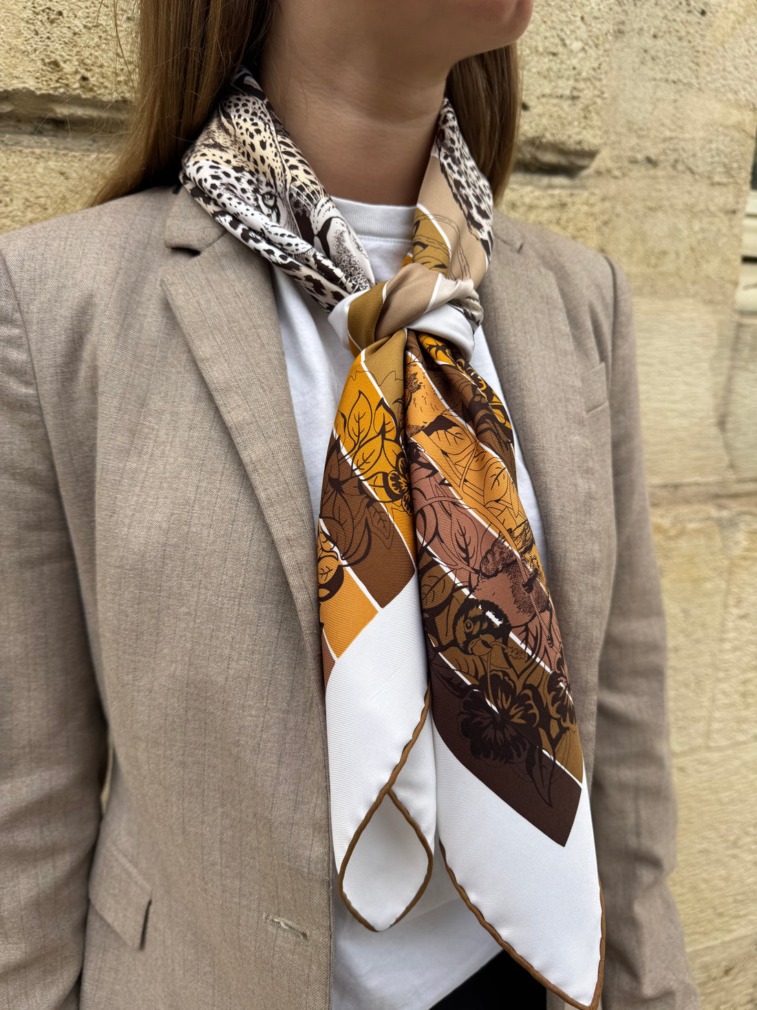 Hermès - Carré 90 en soie « Jungle Love »